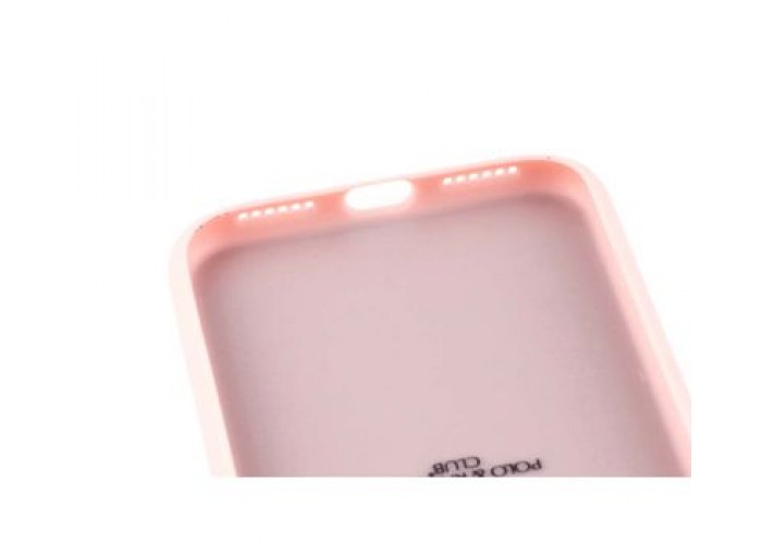 Чехол для iPhone X Polo Maverich (Leather) розовый