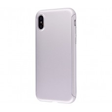 Чехол для iPhone X Voero 360 Protect Case Серебро