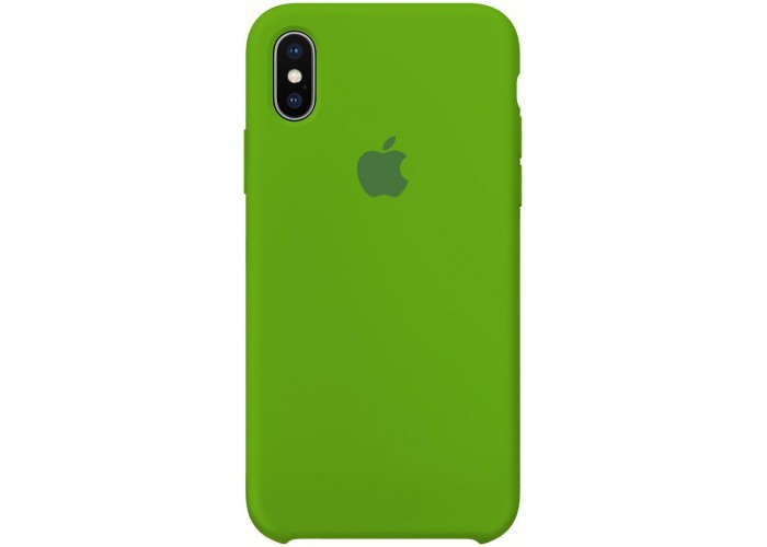 Силиконовый чехол Apple Silicone Case Green для iPhone X /10 Xs/10s (копия)