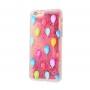 Чехол для iPhone 6/6s блестки вода New розовый шарики