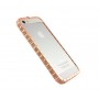 Бампер для iPhone 5/5s/SE Bvlgari змея розовая