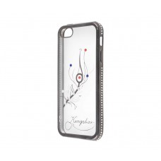 Чехол для iPhone 5/5s/SE Kingxbar Diamond Перо серый