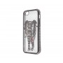 Чехол для iPhone 5/5s/SE Kingxbar Diamond Слон серый