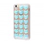 Чехол для iPhone 5/5s/SE Confetti Heart голубой