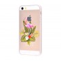 Чехол для iPhone 5/5s/SE фламинго