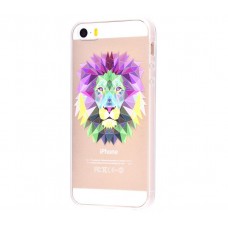 Чехол для iPhone 5/5s/SE лев