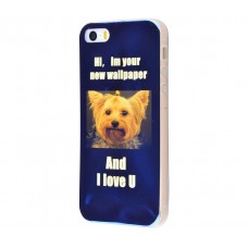 Чехол для iPhone 5/5s/SE перламутр york terrier