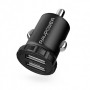 Автомобильное зарядное устройство RAVPower Mini Dual USB Car Charger 24W 4.8A with iSmart 2.0 Charging Tech RP-PC031