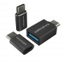 Адаптеры RAVPower USB C Adapter [3 in 1 Pack] USB C to Micro USB, USB C to USB 3.0 RP-PC007