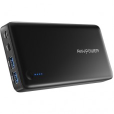 Внешний аккумулятор RAVPower USB C Power Bank 20100mAh Type C Port iSmart Data Transfer, 30W for Laptops, MacBook, Black RP-PB059