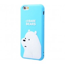 Чехол для iPhone 7 Plus/8 Plus Bare Bears White