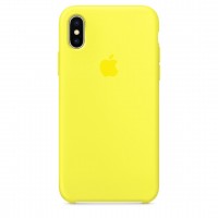 Силиконовый чехол Apple Silicone Case Flash для iPhone X / Xs