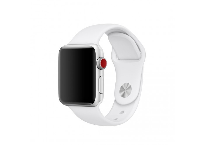 Силиконовый ремешок для Apple Watch 38/42мм Spicy White