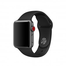 Силиконовый ремешок для Apple Watch 38/40/42/44мм Black