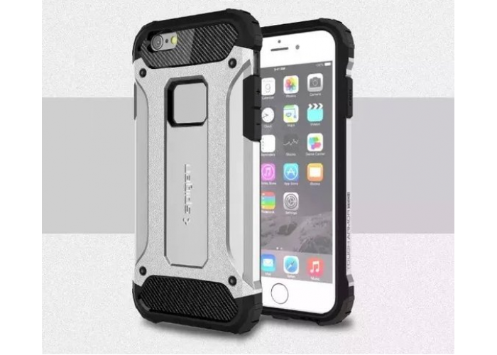 Чехол для iPhone 6/6s Spigen Tough Armor Tech светло-серый