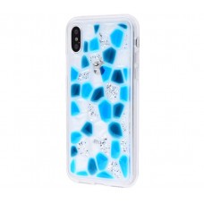Чехол для iPhone X / Xs Colour Stone синий
