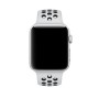 Силиконовый ремешок для Apple Watch 38/40/42/44мм Nike Sport Band Pure Platinum/Black