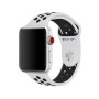 Силиконовый ремешок для Apple Watch 38/40/42/44мм Nike Sport Band Pure Platinum/Black