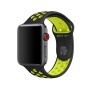 Силиконовый ремешок для Apple Watch 38/40/42/44мм Nike Sport Band Black/Volt