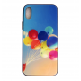 Чехол Glass Case для iPhone с рисунком шариков