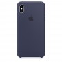 Силиконовый чехол Apple Silicone Case Midnight Blue для iPhone Xs