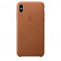 Apple Leather Case Saddle Brown для iPhone XS Max