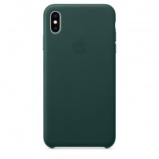 Кожаный чехол Apple Leather Case Forest Green для iPhone X / Xs