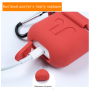 Силиконовый Soft touch чехол для AirPods Green (Зеленый)