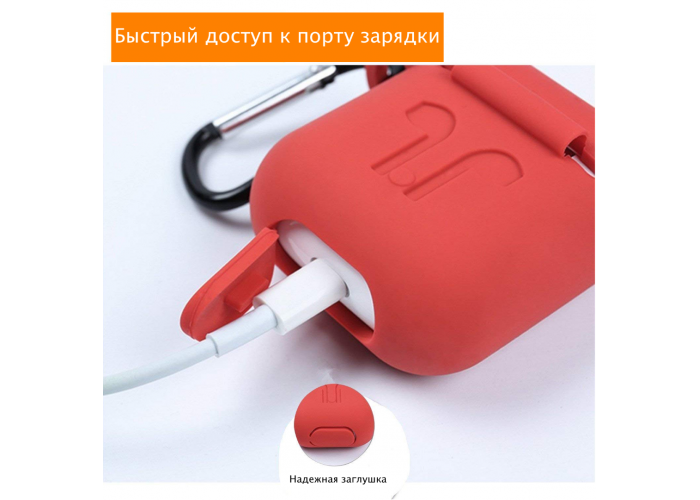 Силиконовый Soft touch чехол для AirPods Midnight Blue (Темно-Синий)