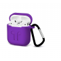 Силиконовый Soft touch чехол для AirPods Violet (Фиолетовый)