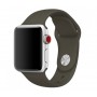Силиконовый ремешок для Apple Watch 38/40/42/44мм Dark olive