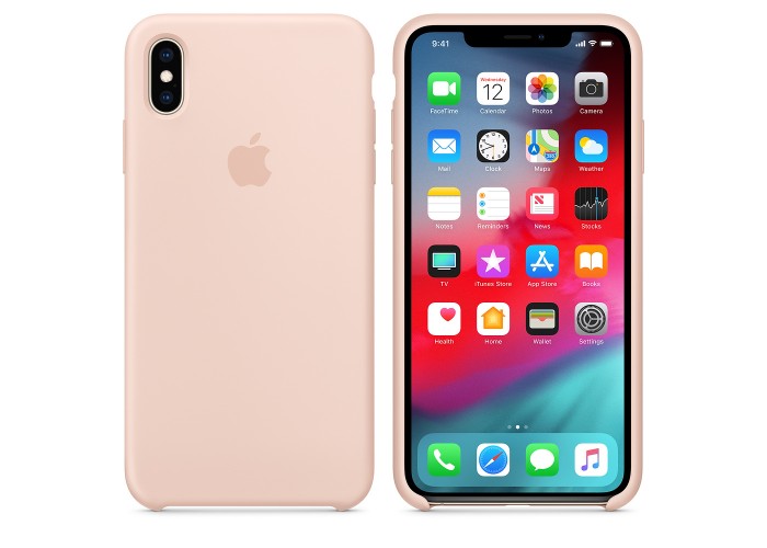 Силиконовый чехол Apple Silicone Case Pink Sand для iPhone Xs