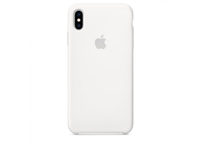 Силиконовый чехол Apple Silicone Case White для iPhone Xs