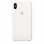 Силиконовый чехол Apple Silicone Case White для iPhone Xs