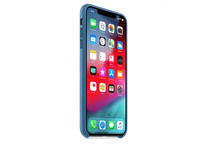 Apple Leather Case Cape Cod Blue для iPhone XS Max