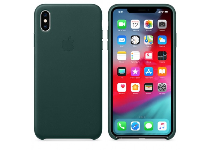 Apple Leather Case Forest Green для iPhone XS Max