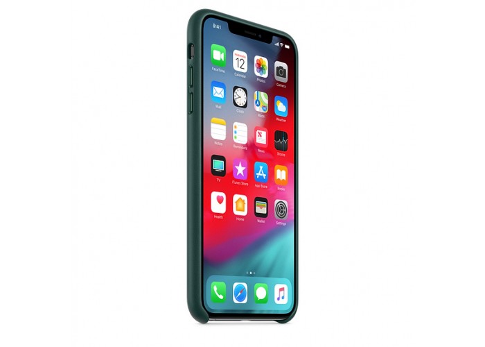 Apple Leather Case Forest Green для iPhone XS Max