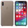 Apple Leather Case Taupe для iPhone XS Max
