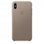 Apple Leather Case Taupe для iPhone XS