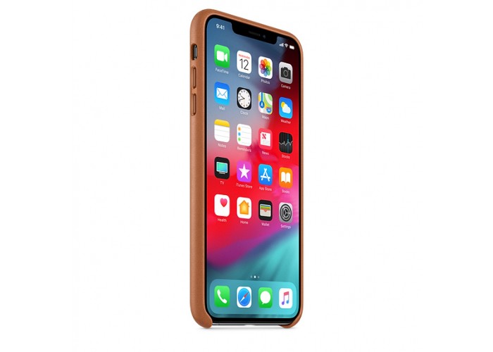 Apple Leather Case Saddle Brown для iPhone X/XS