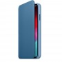 Чехол-книжка для iPhone XS Max Leather Folio Cape Code Blue (Голубой)