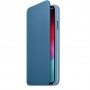 Чехол-книжка для iPhone XS Leather Folio Cape Code Blue (Голубой)