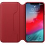 Чехол-книжка для iPhone XS Leather Folio Red (Красный)