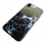 Чехол Glass Case для iPhone с рисунком битого стекла