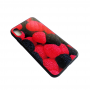 Чехол Glass Case для iPhone с рисунком ягоды