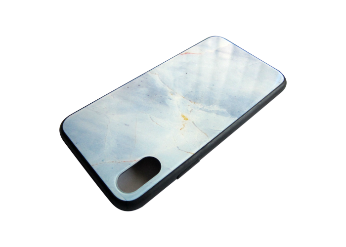 Чехол Glass Case для iPhone с мраморным принтом