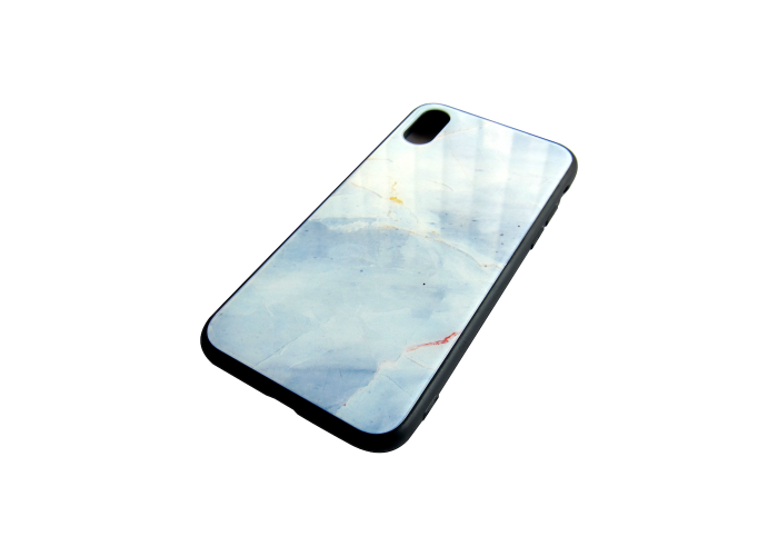 Чехол Glass Case для iPhone с мраморным принтом