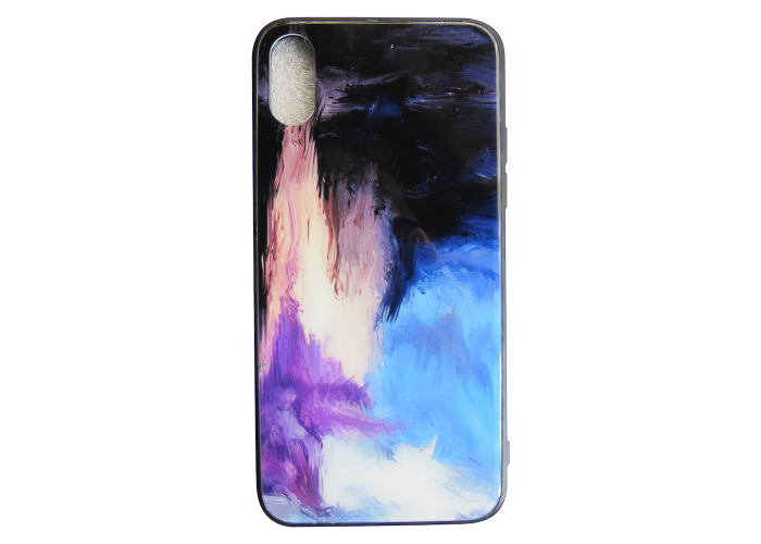 Чехол Glass Case для iPhone краски