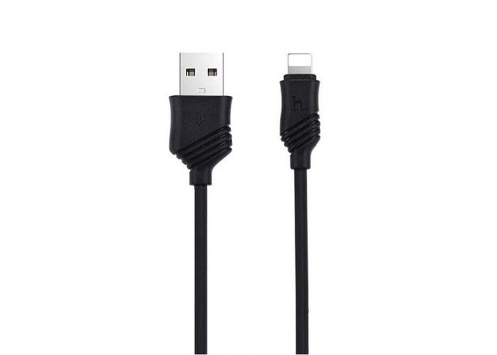 Кабель Hoco X6 Khaki USB to Lightning black
