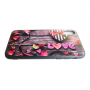 Чехол Glass Case для iPhone с деревьяной текстурой и романтичной картинкой